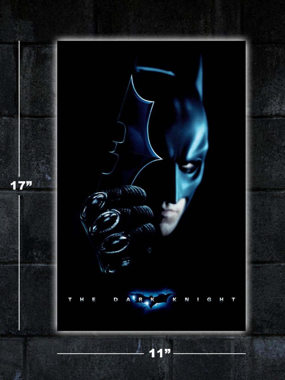Batman Dark Knight movie poster - 11x17 wall art print merch Joker Heath Ledger